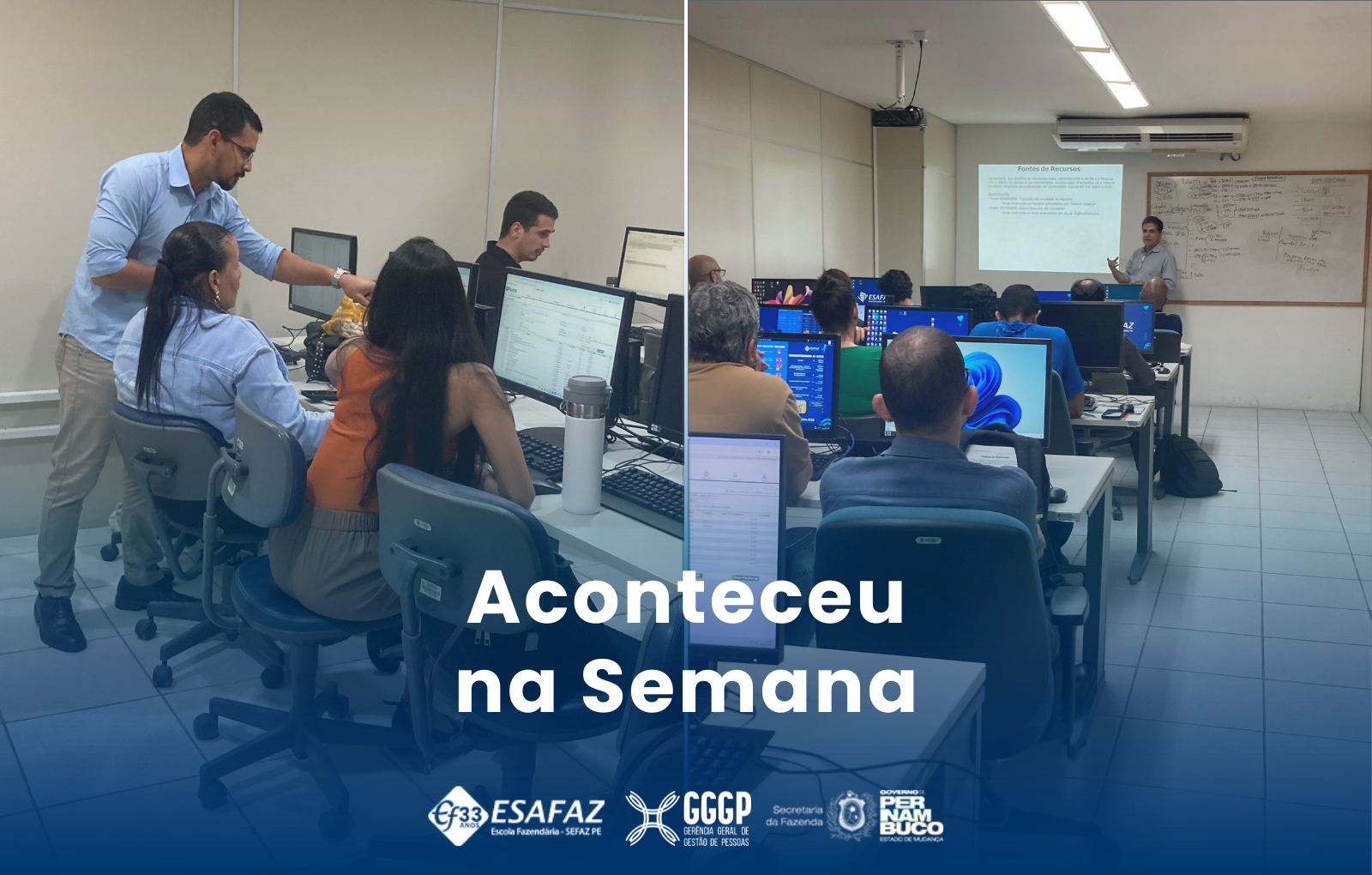 Resumo da semana de na Escola Fazendária