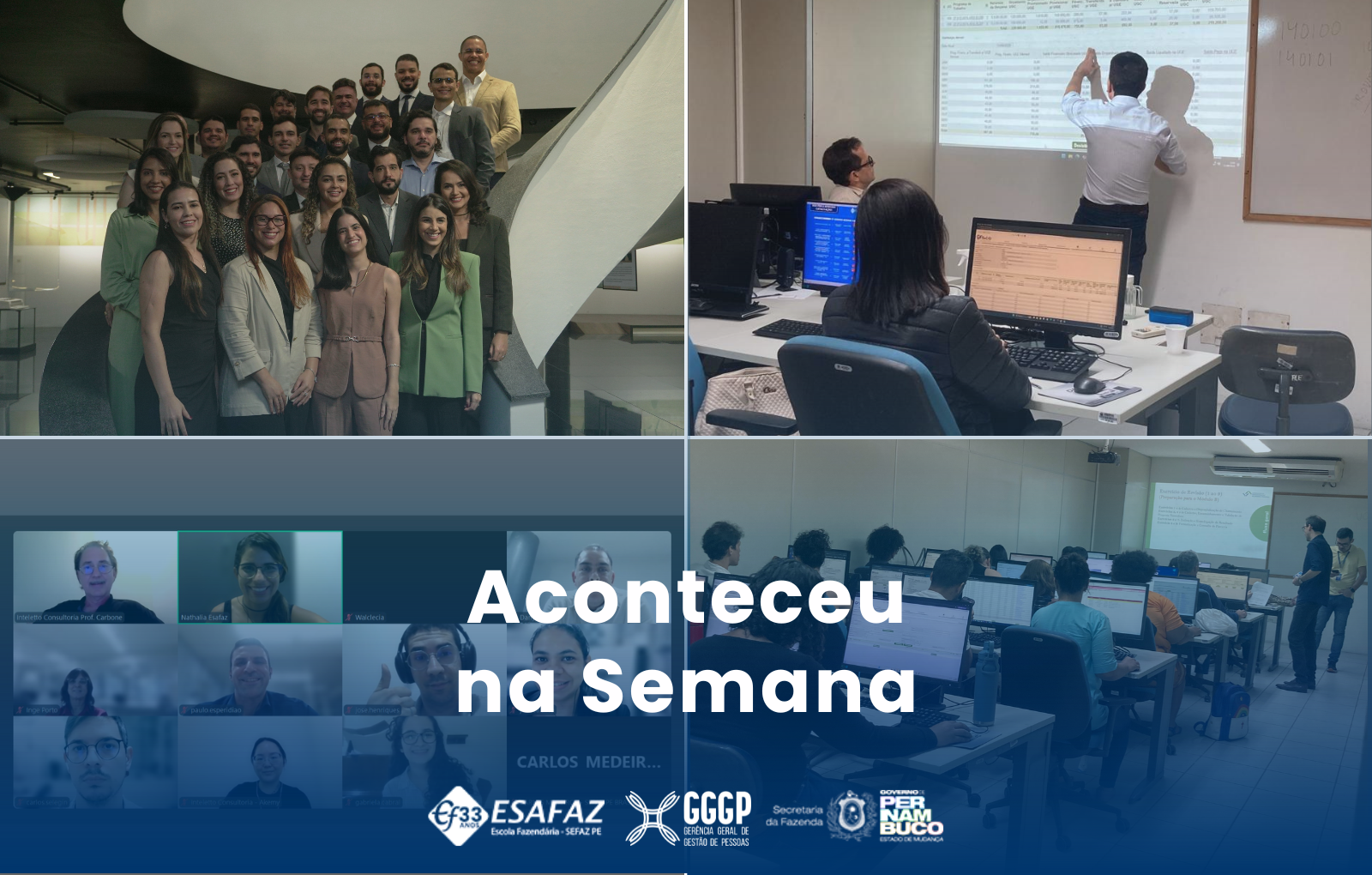 Resumo da semana de na Escola Fazendária