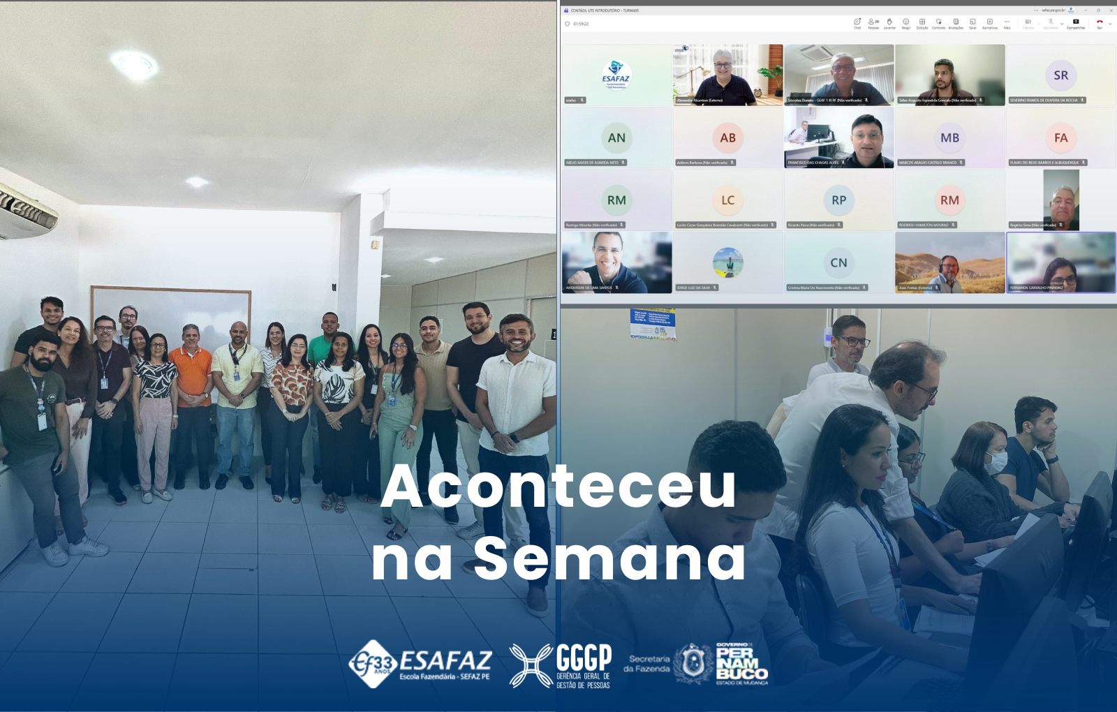 Resumo da semana na Escola Fazendária