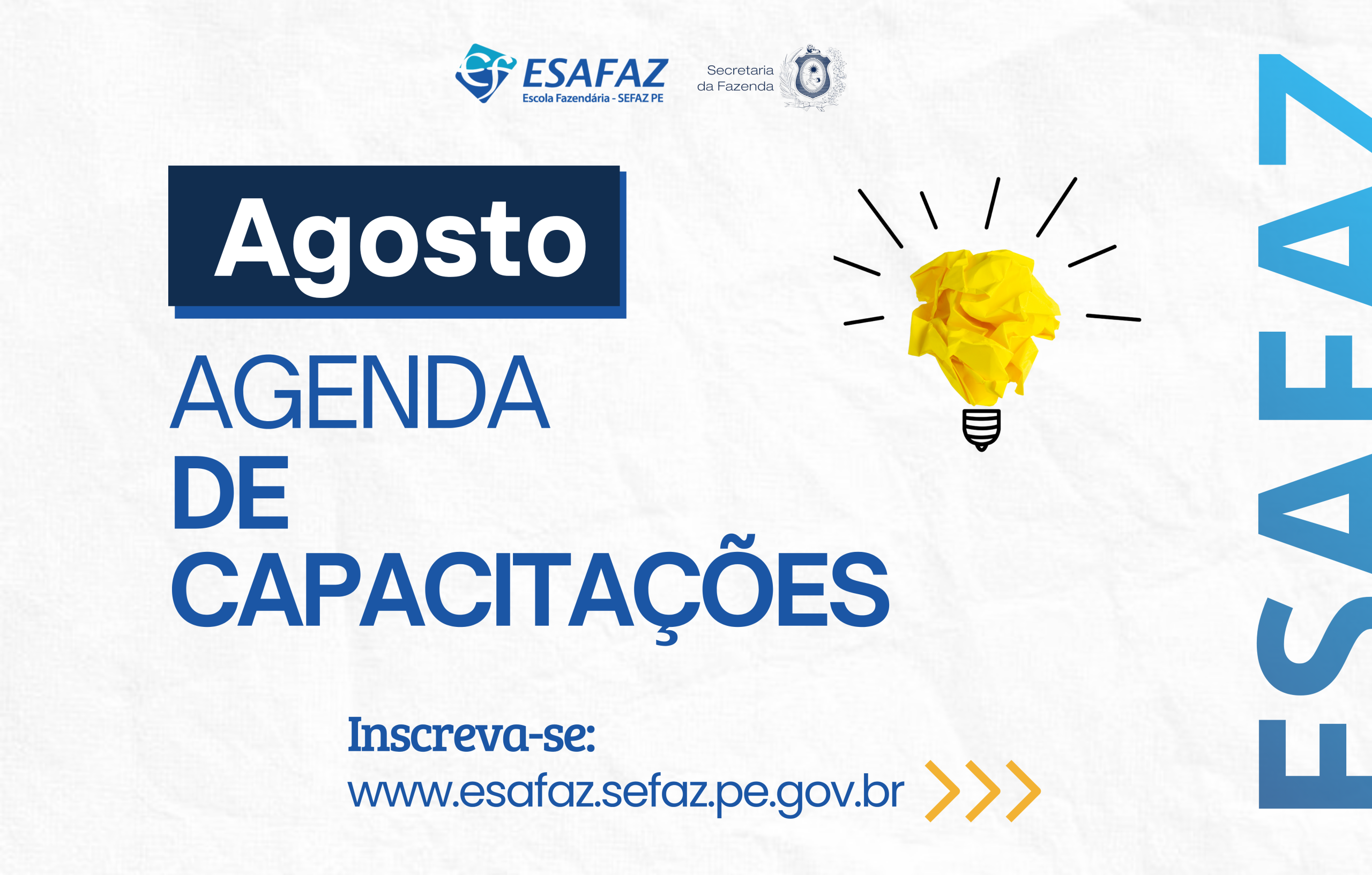 Agenda de capacitações